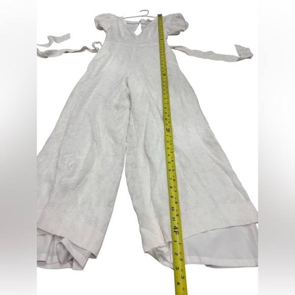 CLUB MONACO White Open Back V-neck Short Sleeve Jumpsuit Size 00 - Picture 16 of 16